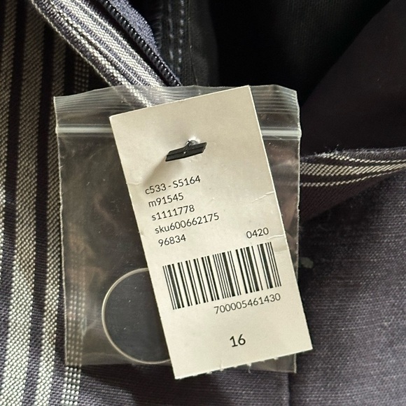 NEW Lane Bryant ‘The Laney’ Slate Blue Stripe Crop High Rise Wide Leg Pants 16 - Picture 6 of 9